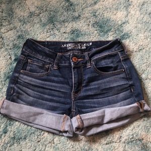 Midi summer jean shorts